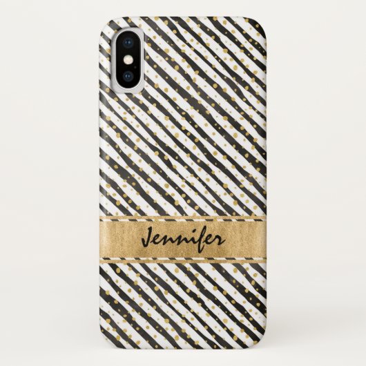 Black White Hoesje-Mate Barely Daar iPhone X Hoesj Case-Mate iPhone Case (Achterkant)
