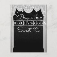 Black & White HOLLYWOOD Curtains Elegant Party