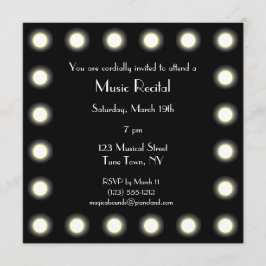 Black & White Hollywood Unisex Music Overweging Kaart