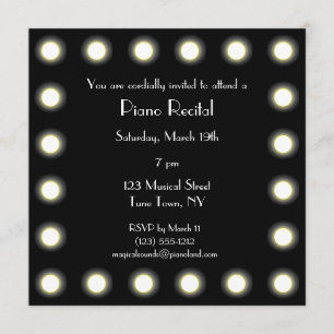 Black & White Hollywood Unisex Piano Overweging Kaart