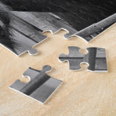 Black White Horse - Animal Photography Art Legpuzzel (Zijkant)