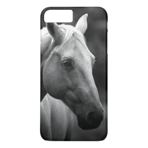 Black White Horse iPhone 8/7 Plus Hoesje