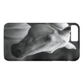 Black White Horse Case-Mate iPhone Case (Achterkant (Horizontaal))
