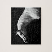 Black & White Horse - Creative Animal Art Legpuzzel (Verticaal)