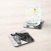 Black White Horse Drankjes Onderzetter (Rechterzijde)