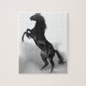 Black White Horse Legpuzzel (Verticaal)