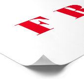 Black White Horse Motivatie Freedom Pop Art Poster (Hoek)