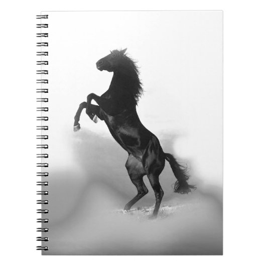 Black White Horse Notitieboek (Voorkant)