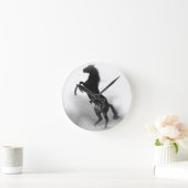 Black White Horse Ronde Klok (Huis)