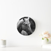 Black White Horse Ronde Klok (Huis)