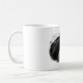 Black White Horse Sketch Koffiemok (Links)