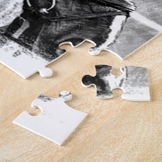 Black White Horse Sketch Legpuzzel (Zijkant)