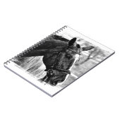Black White Horse Sketch Notitieboek (Linkerzijde)