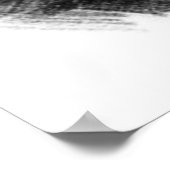 Black White Horse Sketch Poster (Hoek)