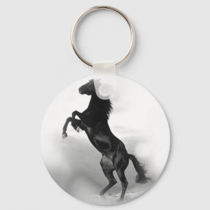 Black White Horse Sleutelhanger