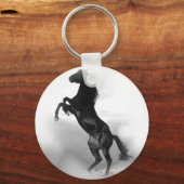 Black White Horse Sleutelhanger (Voorkant)