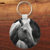 Black White Horse Sleutelhanger (Voorkant)