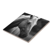 Black White Horse Tegeltje (Zijkant)