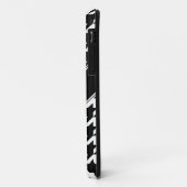 Black & White Houndstooth aangepaste iPhone 5 Hoes (Achterkant/links)