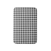 Black White Houndstooth Badmat (Voorkant Verticaal)