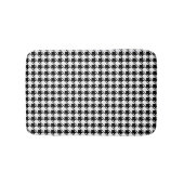 Black White Houndstooth Badmat (Voorkant)