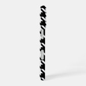 Black White Houndstooth Pattern iPhone 16 Hoesje (Rechterkant)