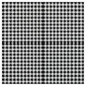 Black White Houndstooth Stof (Swatch)