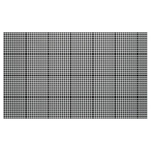 Black White Houndstooth Stof (Fat Quarter)