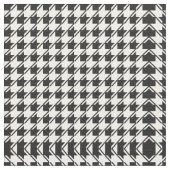 Black White Houndstooth Stof (Close Up)