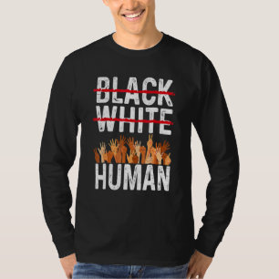 Black White Human Equality-apparaat Black History T-shirt