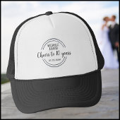 Black & White Husbands 10th Wedding Anniversary Trucker Pet