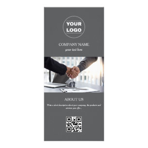 Black & White hypotheek / verzekerings Rack Card Reclamekaart