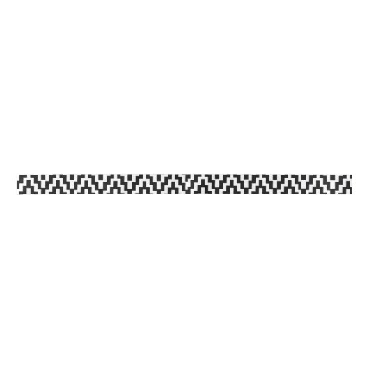 Black White Ikat Chevron Zig Zag Stripes Pattern Satijnen Lint (Voorkant)