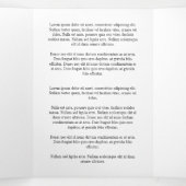 Black White In Loving Memory Photo Funeral Drieluik Programma (Binnenkant midden)