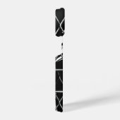 Black White Industrial Abstracte geometrische foto iPhone Hoesje (Rechterkant)