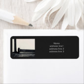 Black White Industrial Return-labels Etiket (Insitu)