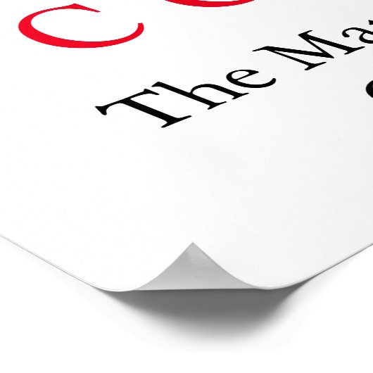 Black White Inspirerend Confidentif Wolf Poster (Hoek)