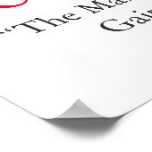 Black White Inspirerend Confidentif Wolf Poster (Hoek)