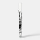 Black White Inspirerend Wolf Eyes Case-Mate iPhone Case (Achterkant / Links)