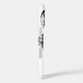 Black White Inspirerend Wolf Eyes Case-Mate iPhone Case (Achterkant / Rechts)
