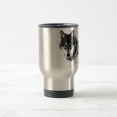 Black White Inspirerend Wolf Eyes Reisbeker (Center)