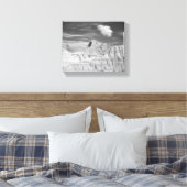 Black & White Jagged Peaks in de Badlands 8x10 Canvas Afdruk (Insitu (Slaapkamer))
