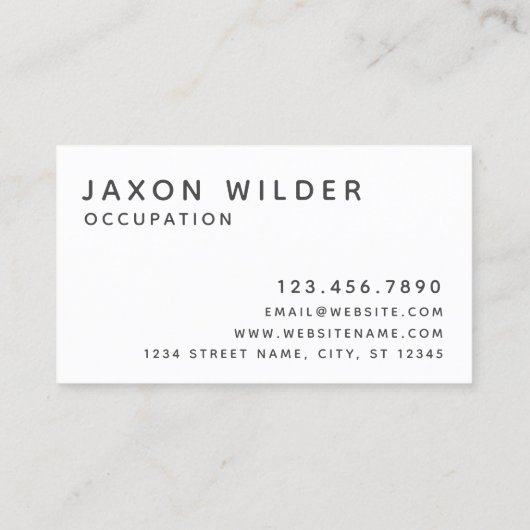 Black White Jaguar Rhino Ram Smoke Silhouette Visitekaartje (Achterkant)