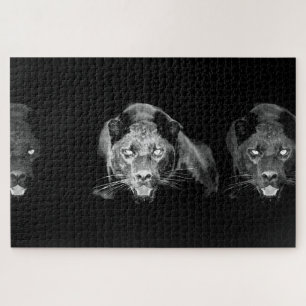 Black & White Jaguar - Wild Animals Big Cats Legpuzzel