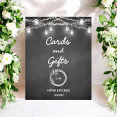 Black White Kaarten Gifts Wedding Sign Poster