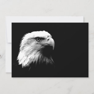 Black & White Kale American Eagle Uitnodiging