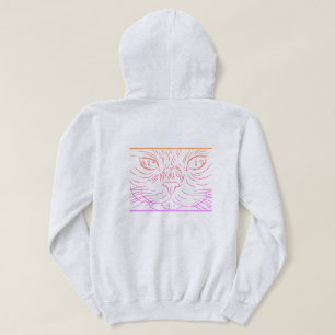 Black@White Kat voor vrouw Hoodie