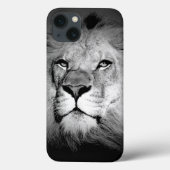 Black & White King Lion Eyes Case-Mate iPhone Case (Achterkant)