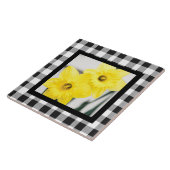 Black White Kitchen Decor Tegeltje (Zijkant)