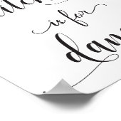 Black White Kitchen Quote Typography Poster (Hoek)